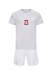 Danmark Pierre-Emile Hojbjerg #23 Babyklær Borte Fotballdrakt til barn VM 2022 Korte ermer (+ Korte bukser)